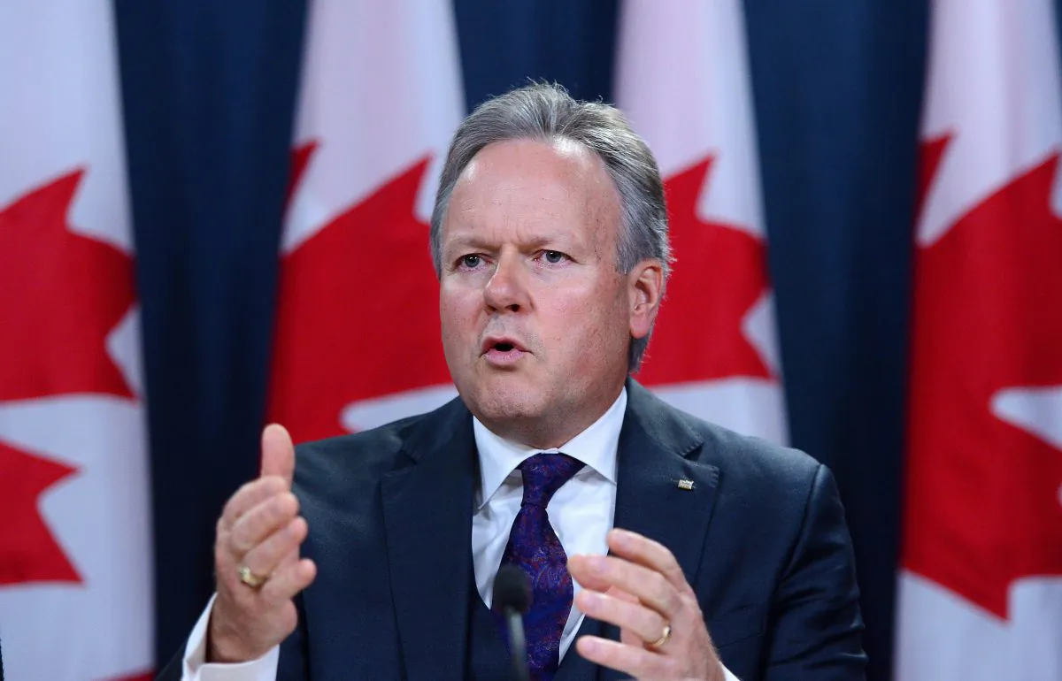 Governor of the Bank of Canada Stephen Poloz holds a press conference in Ottawa on Oct. 25, 2017. The central bank took a more cautious stance and held its overnight rate target at 1 percent. (The Canadian Press/Sean Kilpatrick)