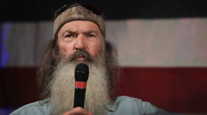 Phil Robertson speaks at a campaign event for Republican candidate for the U.S. Senate in Fairhope, Ala., on Sept. 25, 2017. (Scott Olson/Getty Images)