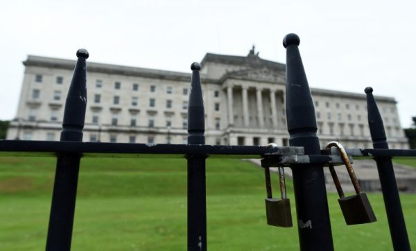 Stormont Castle in Belfast Northern Ireland June 28, 2017. (Reuters/Clodagh Kilcoyne)