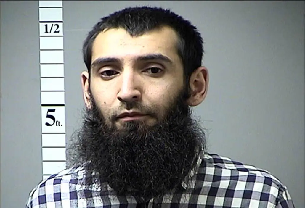Saipov Sayfullo Habibullaevic in a Missouri arrest photo. (St. Charles, Missouri, Corrections Department)