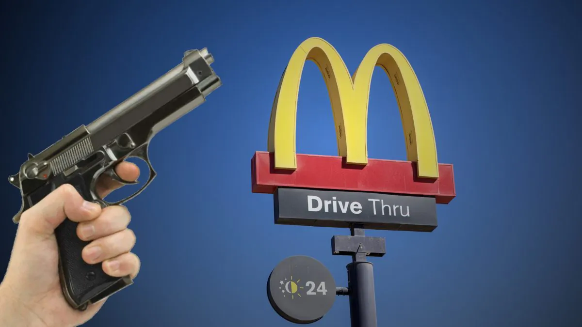 A man pulled gun on a McDonald's drive-thru employee because the restaurant was out of Egg McMuffins. (Philip Lange /  Shutterstock)
