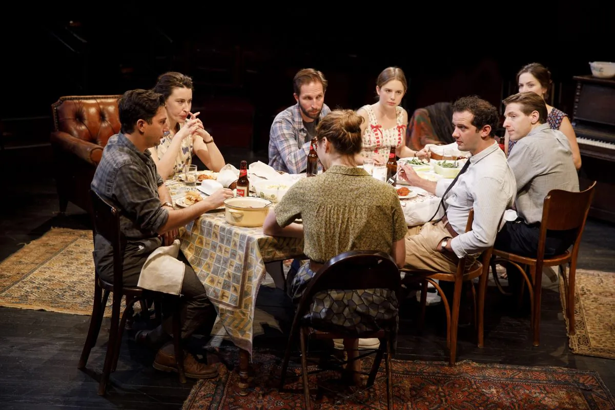 The company of “Illyria,” written and directed by Richard Nelson, at The Public Theater. (Joan Marcus)