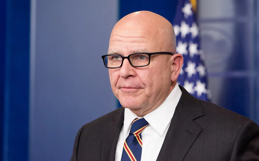 Then-National Security Advisor Lt. Gen. H. R. McMaster speaks during a press briefing at the White House in Washington on Nov. 2, 2017. (Samira Bouaou/The Epoch Times)