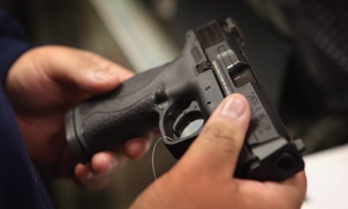 A gun in a file photo. (Scott Olson/Getty Images)