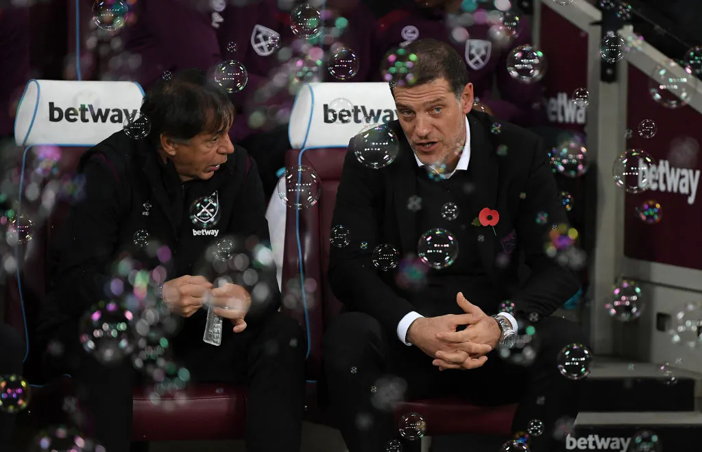 Slaven Bilic, Manager of West Ham United looks on prior to the Premier League match between West Ham United and Liverpool at London Stadium on November 4, 2017 in London, England. Bilic lost his job on Monday Nov 6 after this 4-1 defeat. (Shaun Botterill/Getty Images)