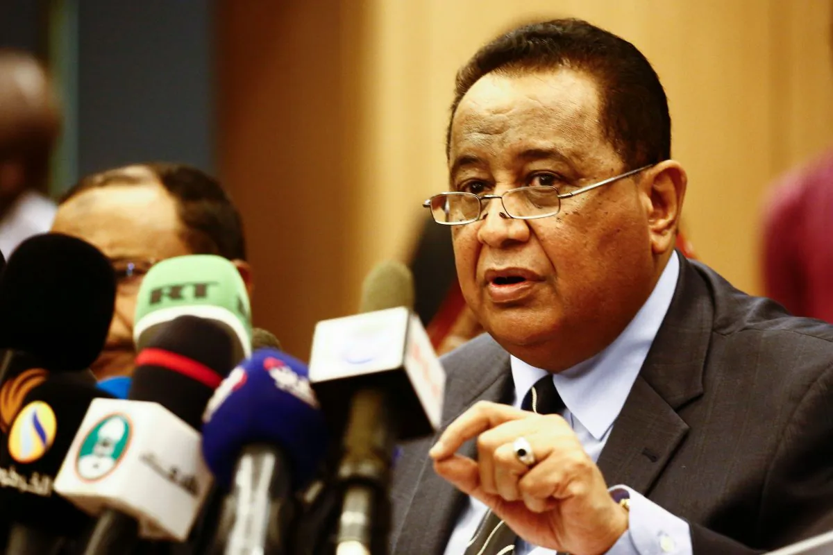 Sudanese Foreign Minister Ibrahim Ghandour in the capital Khartoum on July 13, 2017. (ASHRAF SHAZLY/AFP/Getty Images)