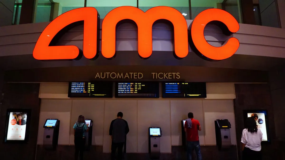 An AMC movie theater in Arcadia, Calif., on Aug. 2, 2017. (Frederic J. Brown/AFP/Getty Images)