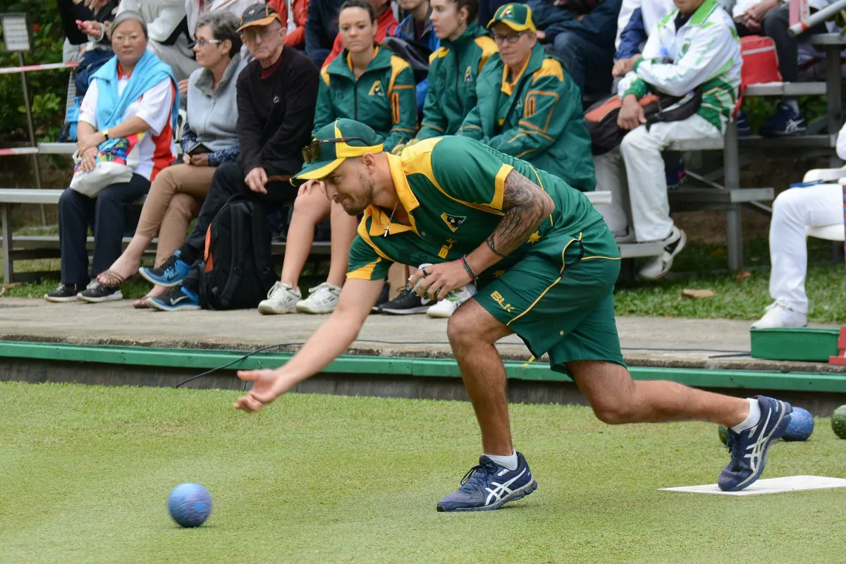 Australia Jesse Noronha became the seventh player in the history of the Hong Kong International Bowls Classic to win both singles and pairs title in the same year. (Stephanie Worth)