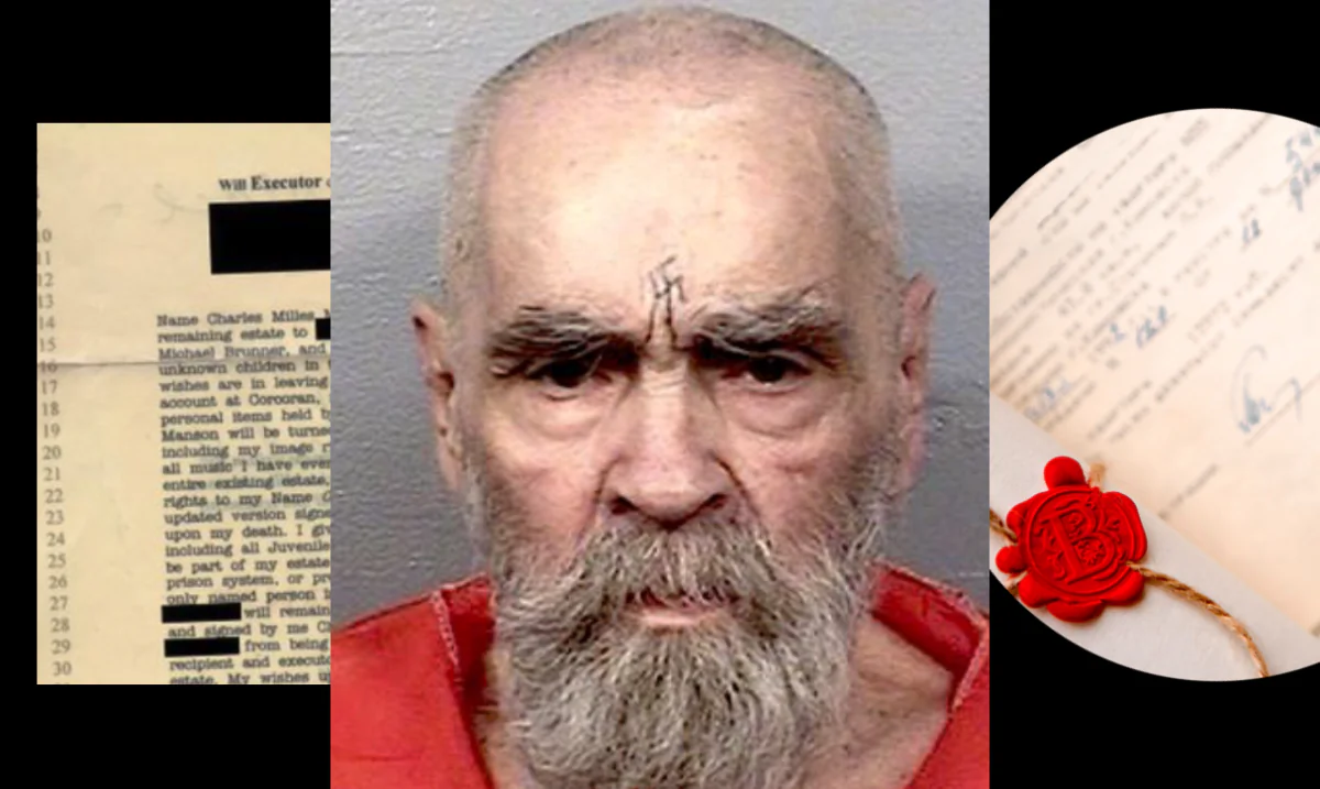 As Charles Manson's body remains in a morgue, there are three individuals in contention for his body. (California Department of Corrections and Rehabilitation/Shutterstock/composite image by Tom Ozimek)