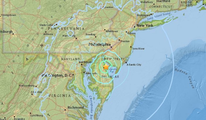 4.4-Magnitude Earthquake Hits Near Dover, Del. - Felt Along East Coast ...