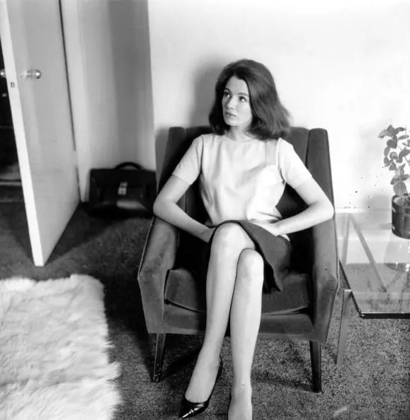 6th June 1963: Christine Keeler, (1942 - 2017 ), the English former model who in the company of Mandy Rice-Davies was influential in the suicide of Stephen Ward, an osteopath and the downfall of John Profumo, the Conservative cabinet minister with whom she had an affair. She is at home. (Ron Gerelli/Express/Getty Images)