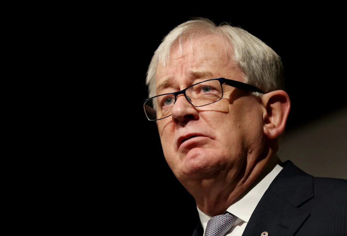 Then Australian Minister for Trade and Investment Andrew Robb speaking at the G20 Investment Forum on July 19, 2014 in Sydney, Australia. The former Australian official is now embroiled in a controversy regarding his employment with a Chinese firm in which he receives $880,000 AUD a year. (Nikki Short-Pool/Getty Images)