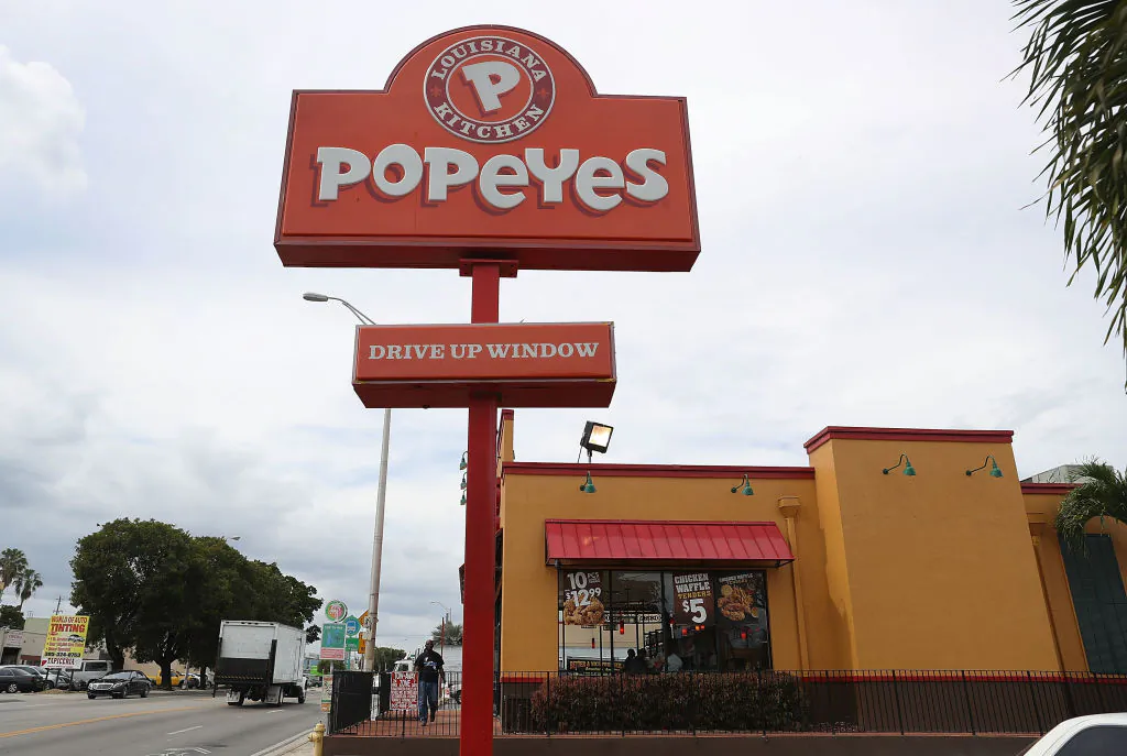 A Popeyes restaurant is seen in Miami, Florida, on Feb. 21, 2017. (Joe Raedle/Getty Images)