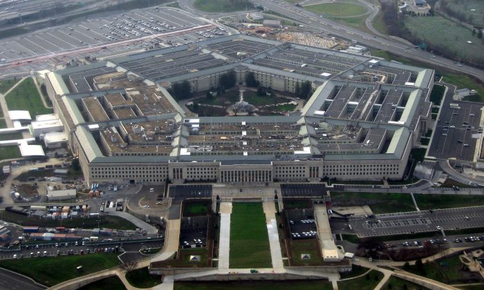The Pentagon, headquarters of the United States Department of Defense, taken from an airplane in January 2008. (David B. Gleason/Wikimedia Commons)
