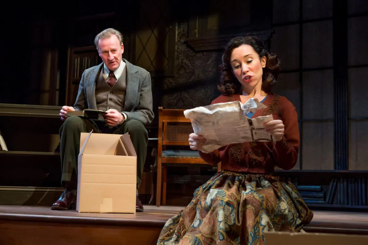 Respected author and scholar C.S. Lewis (Daniel Gerroll) finds love late in life with Joy Davidman (Robin Abramson), in the Fellowship for Performing Arts production of “Shadowlands.” (Jeremy Daniel)