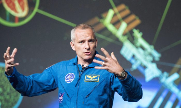 David Saint-Jacques discusses his upcoming mission to the International Space Station at the Canadian Space Agency headquarters in Saint Hubert, Que., on Nov. 29, 2017. (Ryan Remiorz/The Canadian Press)