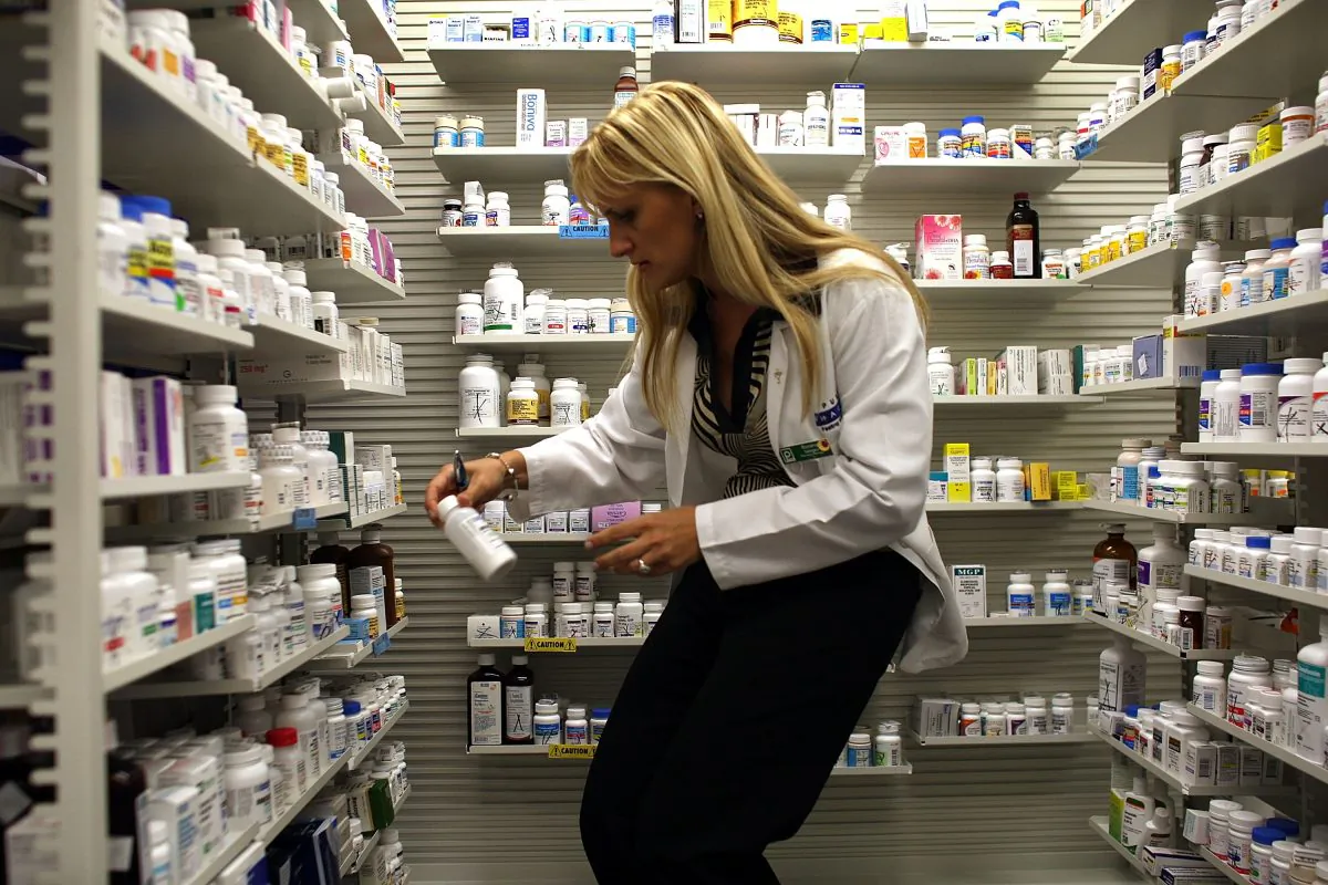 A pharmacy manager retrieves a from the shelf, in Miami, Florida in this file photo. (Joe Raedle/Getty Images)