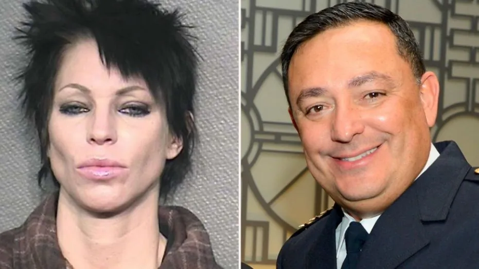 Danielle Paris, seen in a mugshot for a different offense, was arrested after she allegedly spit in the face of Houston Police Chief Art Acevedo. (Houston Police Department)