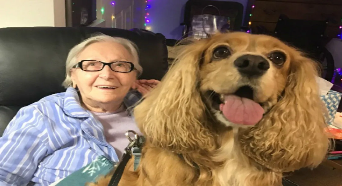 Sally Kelly, a 96-year-old Los Angeles resident who claims she is facing eviction for not paying for services she says her living facility haven't provided to her. (#JUSTICEFORSALLY, 96, LEGAL FUND/GoFundMe)