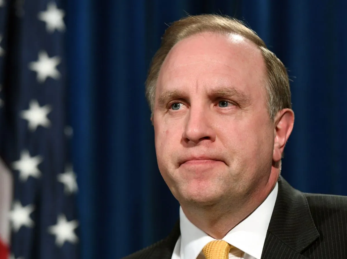 FBI Las Vegas Division Special Agent in Charge Aaron Rouse speaks during a news conference at the Las Vegas Metropolitan Police Department headquarters to brief members of the media on a mass shooting in Las Vegas on Oct. 4, 2017. (Ethan Miller/Getty Images)