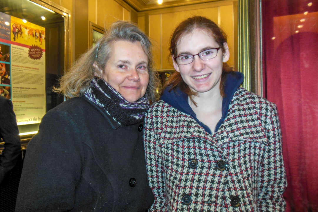 Amanda Hollick (R), who works for a company in Isreal, and Kathy Hollick, a registered nurse, enjoyed Shen Yun at Flynn Center for the Performing Arts in Burlington, Vermont, on Dec. 22, 2017. (Sherry Dong/The Epoch Times) 