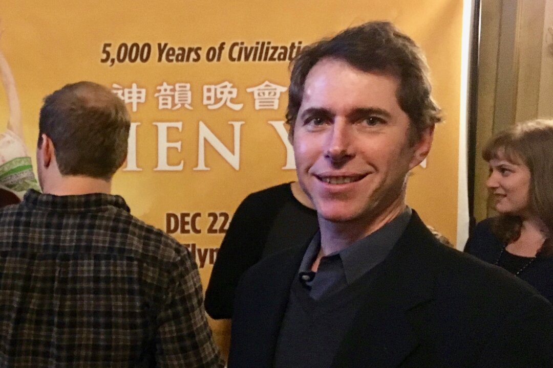 Kip Kruckel enjoyed Shen Yun Performing Arts at the Flynn Center for the Performing Arts on Dec. 22, 2017. (Mathieu Cote Desjardins/The Epoch Times)
