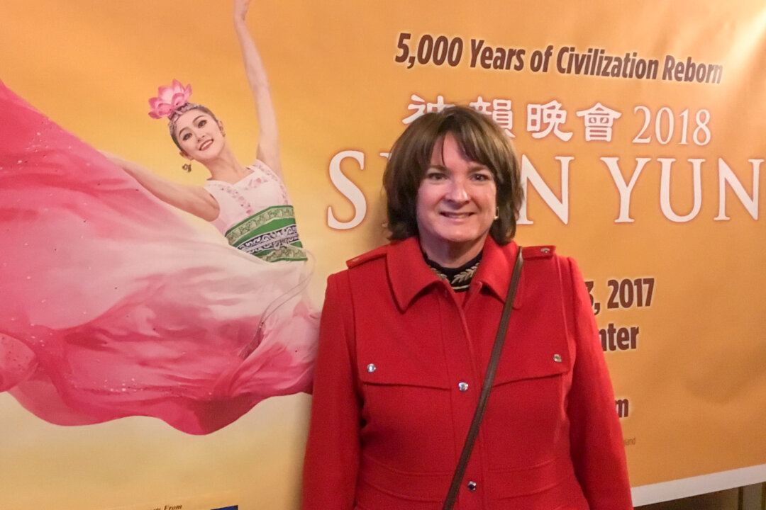 Susan Lanoue enjoyed Shen Yun Performing Arts at the Flynn Center for the Performing Arts on Dec. 22, 2017. (Mathieu Cote Desjardins/The Epoch Times)