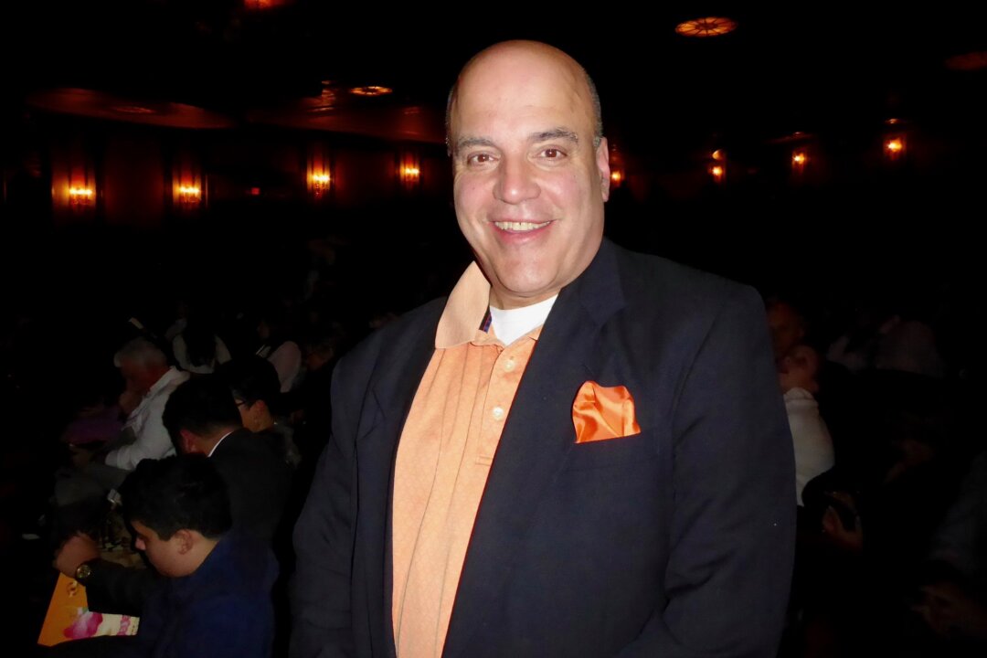 Robert Ficeto enjoyed watching a performance by the Shen Yun Performing Arts at the Palace Theater in Waterbury, Connecticut, on Dec. 23, 2017. (Frank Liang/The Epoch Times) 