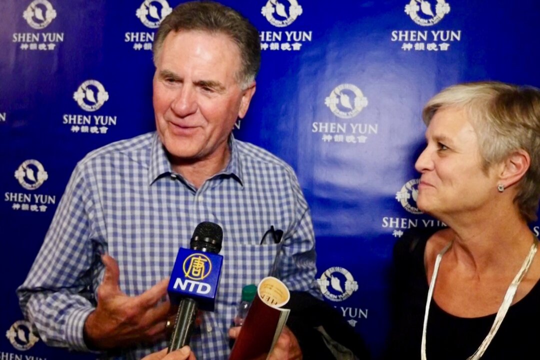 Micahael Bars and his wife Pam Bars enjoyed watching Shen Yun at the Johnny Mercer Theatre in Savannah, Georgia, on Dec. 23, 2017. (NTD Television)