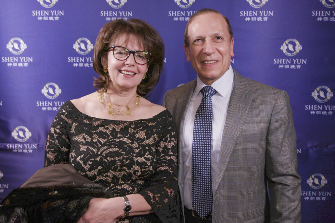 Mourad Fahmi and Odette Fahmi enjoyed a performance by Shen Yun Performing Arts at Palace Theater in Waterbury, Connecticut, on Dec. 23, 2017. (NTD Television)
