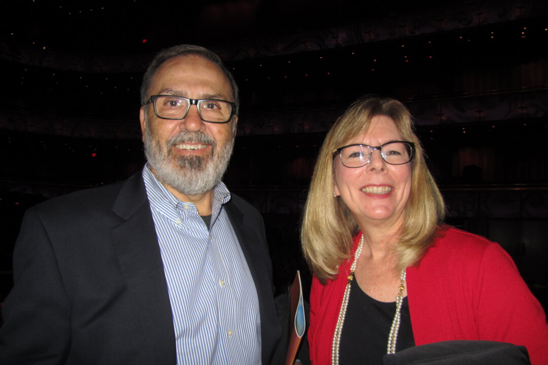 Richard Gasdia, retired, who used to be the owner of Aporia Solutions, and Sonya Gasdia enjoyed a performance by Shen Yun Performing Arts at the Tobin Center for the Performing Arts, San Antonio, Texas, on Dec. 27, 2017. (Shirley Hu/The Epoch Times) 