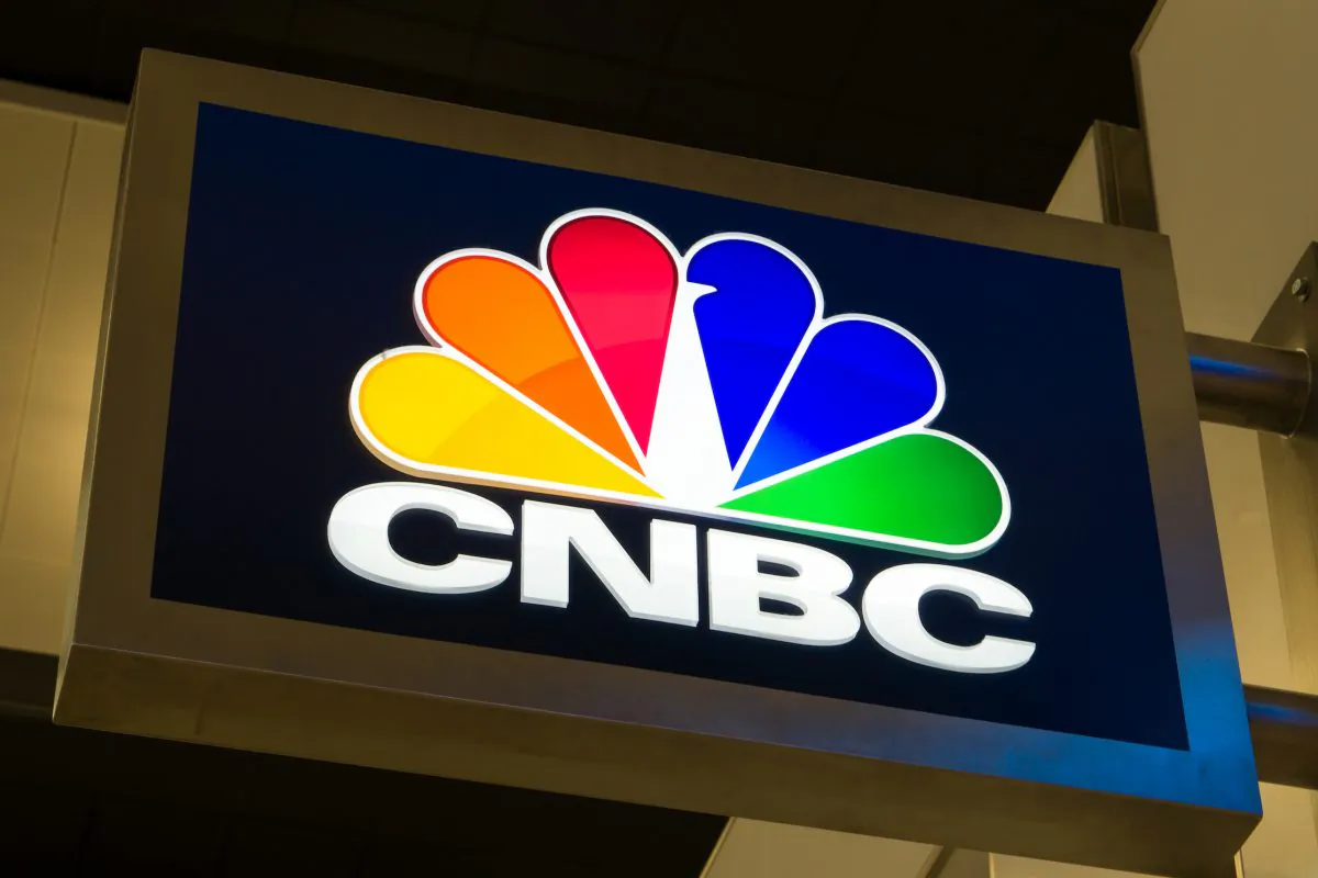 CNBC sign.
(Ken Wolter/Shutterstock)