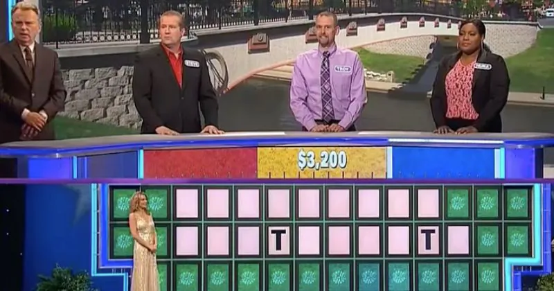 Nura Fountano (R) loses the last round of "Wheel of Fortunate," some suspect so that fellow veteran Steve (L) could win some money. (Screenshot via Wheel of Fortune)