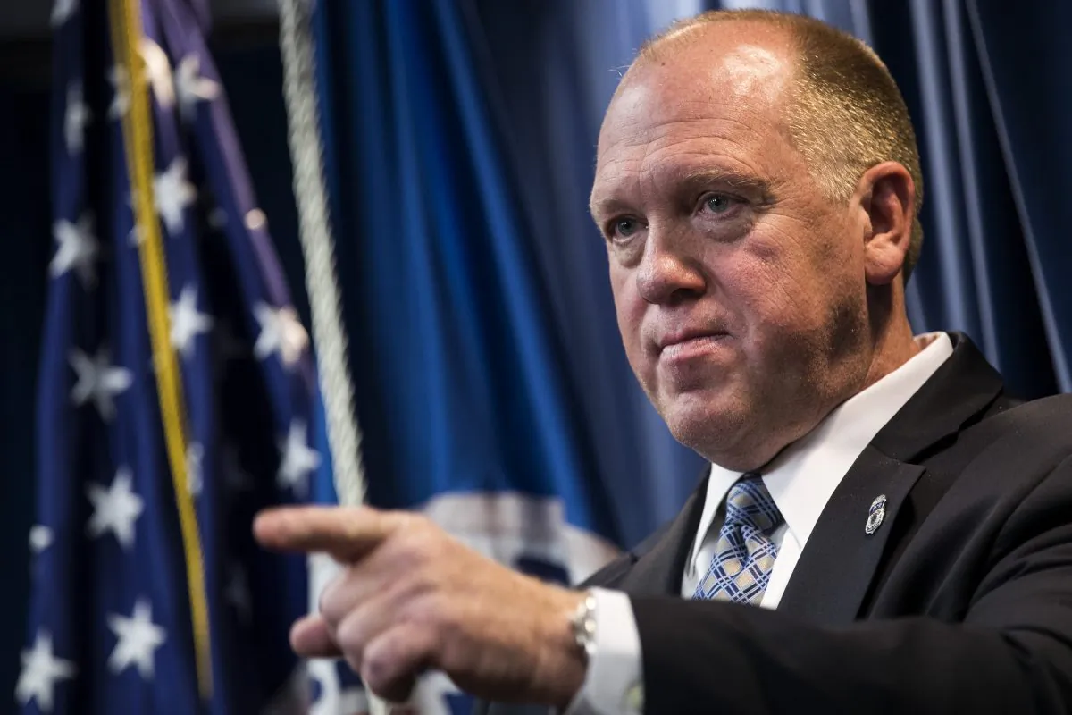 ICE Deputy Director Thomas Homan at a press conference about immigration enforcement and border security, in Washington on Dec. 5, 2017. (Drew Angerer/Getty Images)