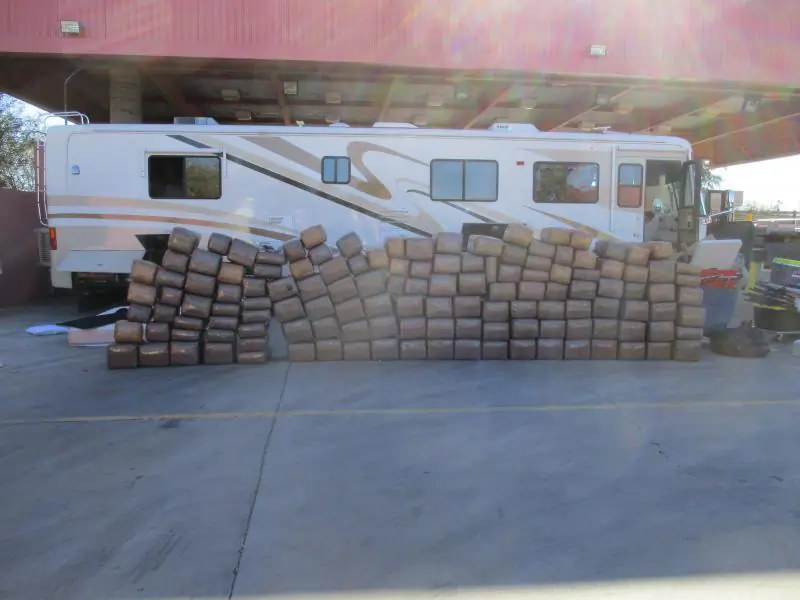 A man was accused of trying to smuggle 2,448 pounds of marijuana from Mexico to the United States on Dec. 30, 2017. (U.S. Customs and Border Protection)