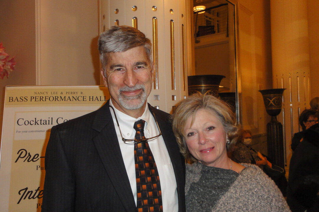 Andy and Laurie Stevenson enjoyed watching Shen Yun at the Bass Performance Hall in Fort Worth, Texas on Jan. 9, 2018. Mrs Stevenson said, “The voices were impressive, … Very beautiful!” (Sherry Dong/The Epoch Times)