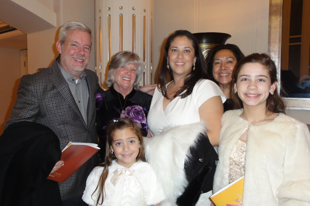 Chris Juen and his family enjoyed watching Shen Yun at the Bass Performance Hall in Fort Worth, Texas on Jan. 9, 2018. (Sherry Dong/The Epoch Times)