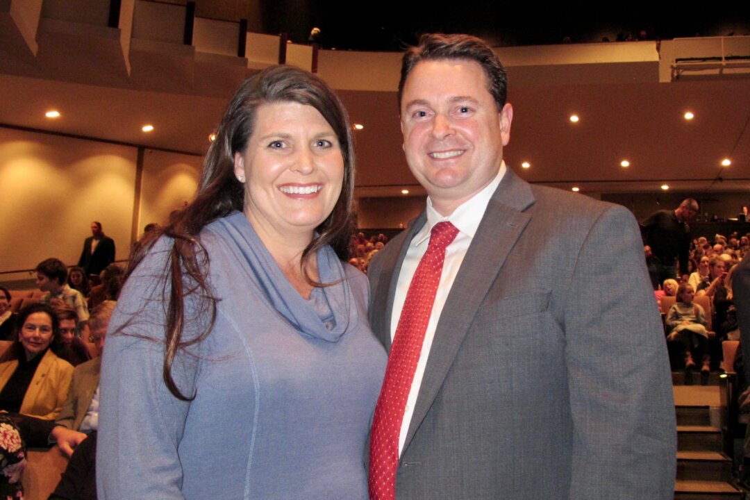 Jennifer and Kirby Orme enjoyed a performance by Shen Yun Performing Arts at the Thalia Mara Hall, Jackson, Missouri, on Jan. 11, 2018. (Mary Mann/The Epoch Times)
