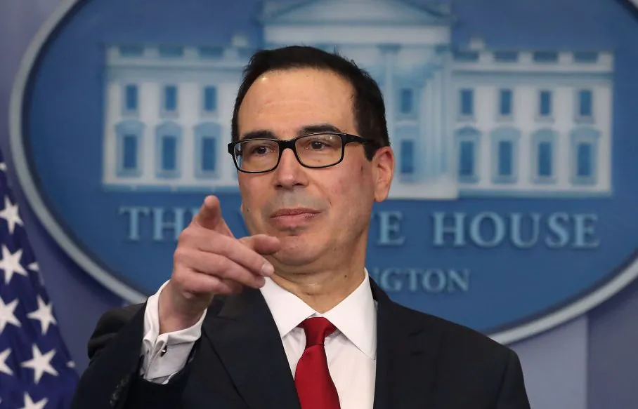 Treasury Secretary Steve Mnuchin talks about the new U.S. tax code, during a briefing at the White House in Washington, DC on Jan. 11, 2018. The Treasury department approved submissions for Opportunity Zones in various states, a new incentive program in the Tax Cuts and Jobs Act. (Mark Wilson/Getty Images)