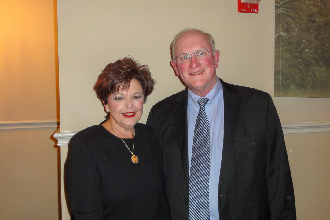 Michelle and Paul Grimes enjoyed watching Shen Yun at the Julie Rogers Theater, Beaumont, Texas on Jan. 17, 2018. "Very exciting, colorful, entertaining; and also has a great message," said Mr. Grimes, who is in charge of public relations for a power electric company. (Sophia Zheng/The Epoch Times)