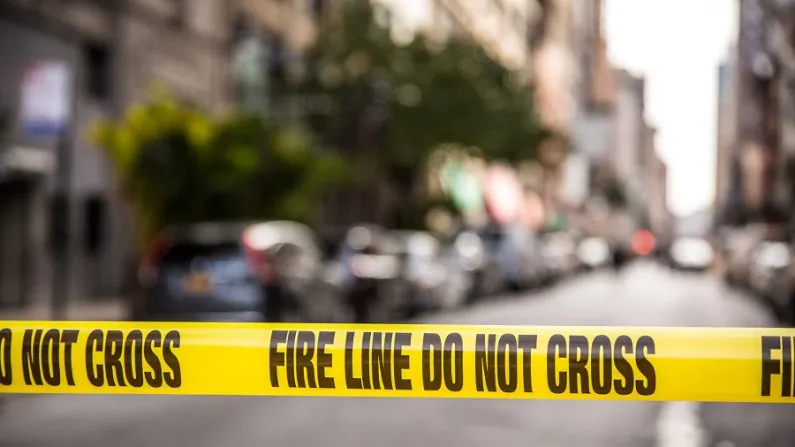 Police tape blocks a street in New York City. (The Epoch Times)