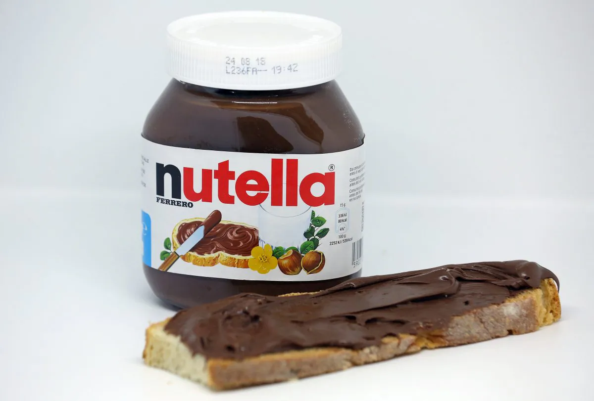 A jar of Nutella chocolate-hazelnut paste is seen in this picture illustration taken Oct. 22, 2017. (Reuters/Stefano Rellandini)
