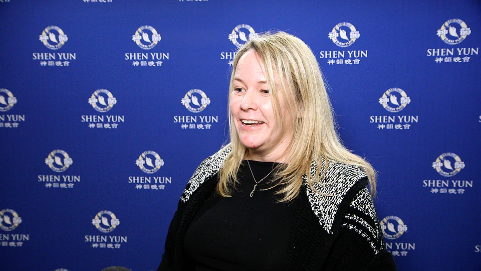 Sara Ardiel enjoyed the Shen Yun performance at Centre In The Square in Kitchener, Canada, on Jan. 27, 2018. “It was a great story and a great part of the Chinese culture to share with my children tonight,” said Ms. Ardiel. (NTD Television)