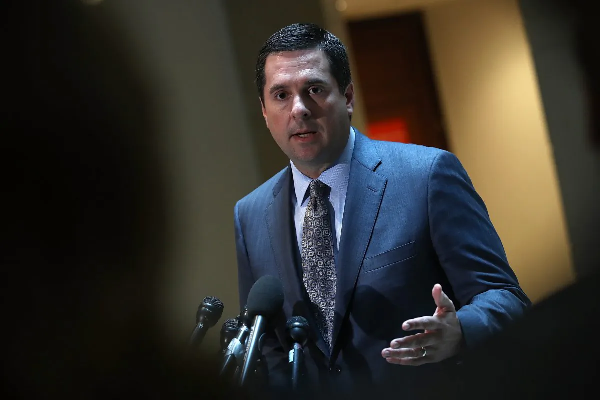 Rep. Devin Nunes (R-CA) answers questions at the U.S. Capitol during a press conference March 7, 2017. (Win McNamee/Getty Images)