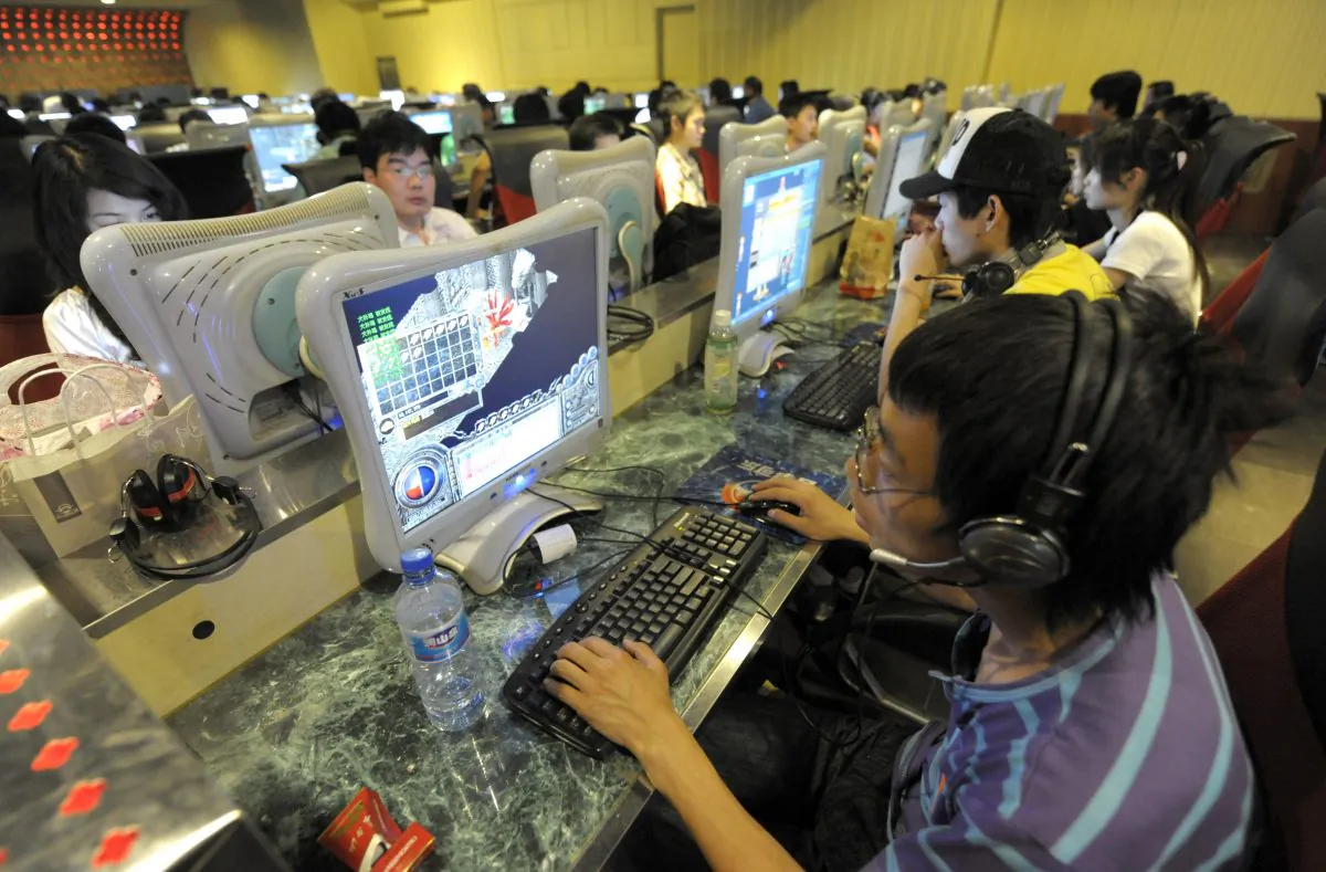 People at an internet cafe in Beijing on June 3, 2009. (Liu Jin/AFP/Getty Images)