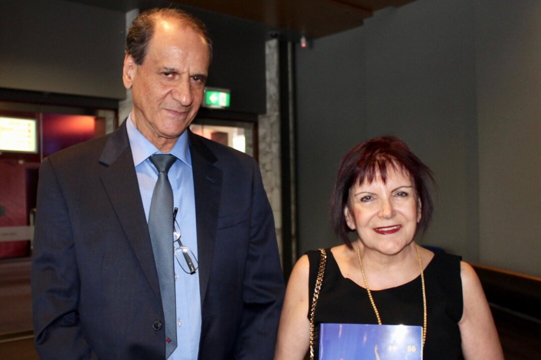 Alex and Maria Papaoulaki enjoyed Shen Yun Performing Arts' matinee performance at the Canberra Theatre on Feb. 1, 2018. "Yes, beautiful, the synchronisation of the people that goes with the animation—really good," said Alex Papaoulakis. (The Epoch Times)