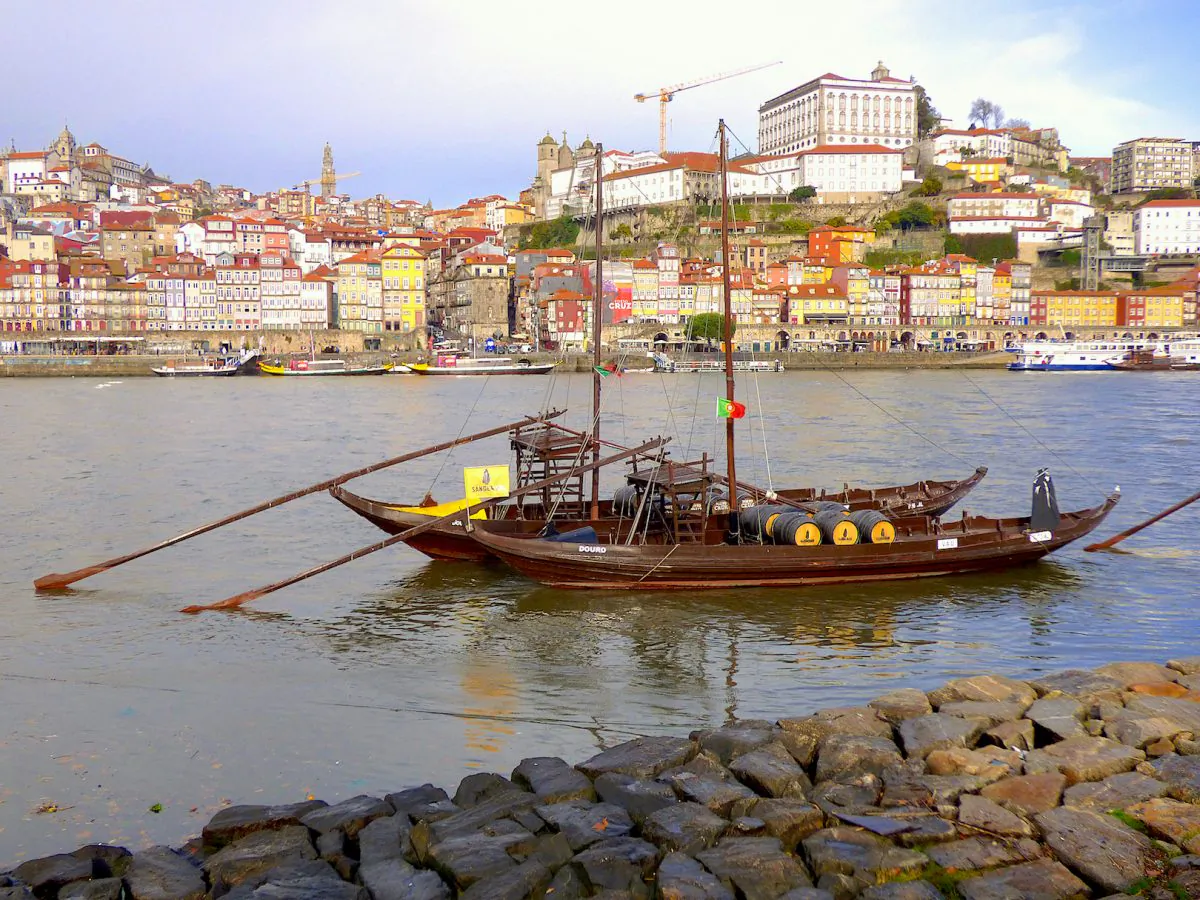 Barges on the Douro River in Porto. (Manos Angelakis)