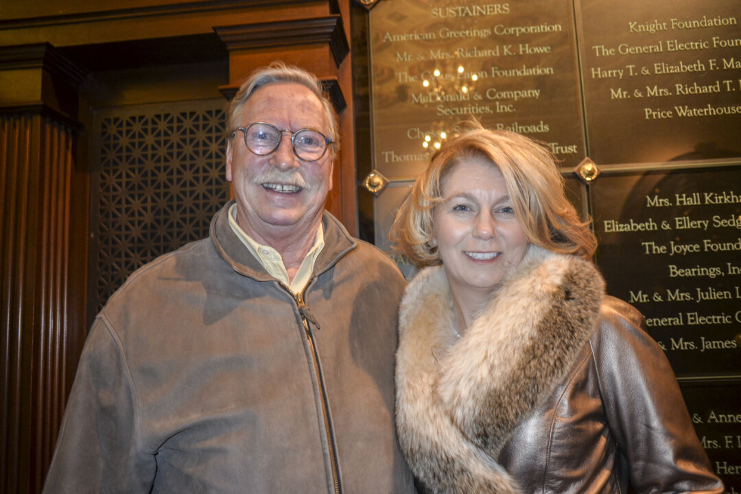 Kimberly Marshall and her husband enjoyed the Shen Yun performance at the State Theatre in Cleveland, Ohio, on Feb. 3, 2018. (Helen Peng/The Epoch Times)