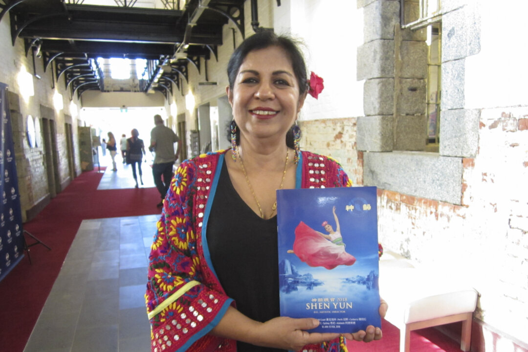 Vineeta Joshi enjoyed Shen Yun Performing Arts' matinee performance at the Ulumbarra Theatre on Feb. 4, 2018. (Elizabeth Li/The Epoch Times)