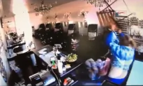On Camera: Nail Salon Workers Fight Attacker–Chairs Get Involved